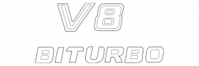 Эмблема крыла V8 Biturbo левая Mercedes GLS 17-19 AMG pkg