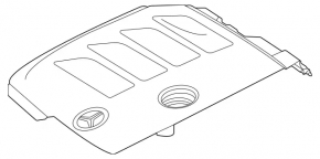 Накладка двигателя Mercedes W167 GLE 350 20-23 2.0T