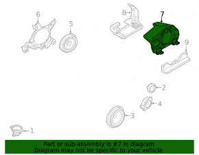 Сабвуфер Ford Mustang mk6 15-23