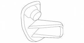 Mâner interior de deblocare a capotei Ford Escape MK4 24- negru
