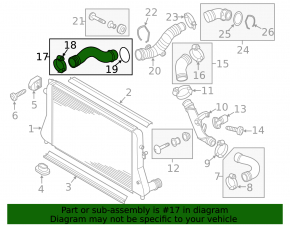 Патрубок интеркулера правый нижний VW CC 08-17