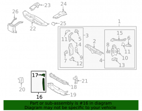 Планка замка капота Lexus GS300 GS350 GS430 GS450h 06-07