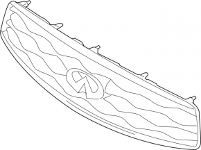 Grilă radiator Infiniti QX70 15-16