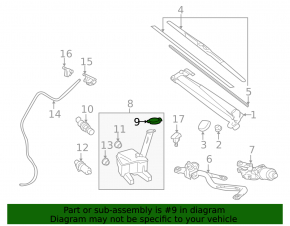 Крышка бачка омывателя Lexus LS460 LS600h 07-12