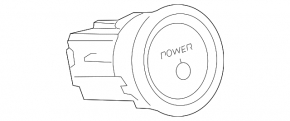 Кнопка start-stop Lexus NX300h 15-21