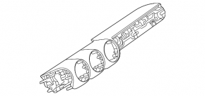 Ornamente centrale bord Mercedes X247 GLB 20-26, negru lucios