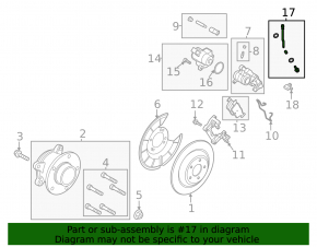 Шланг тормозной задний левый Ford Escape MK4 22-26