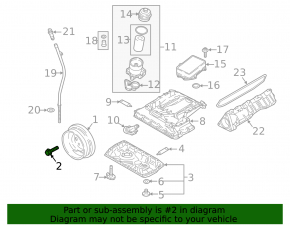 Болт шкива коленвала Audi A6 C8 19-25 3.0T