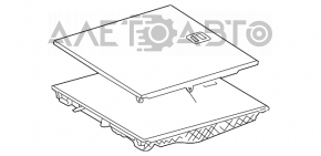 Пол багажника Mercedes W211