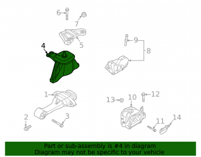 Подушка двигателя правая Hyundai Sonata 20-23 2.5