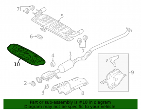 Тепловой экран глушителя Mazda 3 19-26 2.5 4d