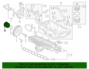 Шестерня коленвала Volvo XC90 16-26 B4204T27 T6 2.0