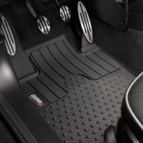 Комплект ковриков салона ткань Mini Cooper Countryman R60 11-15 черная, под химчистку, выгорела эмблема