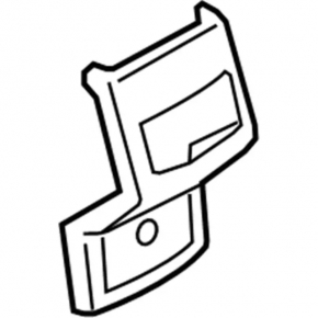 Накладка центральной консоли задняя Ford Fusion mk5 17-20 черная, под дефлектор