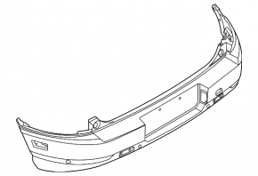 Бампер задний голый Ford Bronco Sport 21-24 структура Base, Big Bend