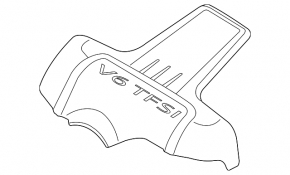 Накладка двигателя передняя Audi Q5 8R 13-17 3.0 tfsi