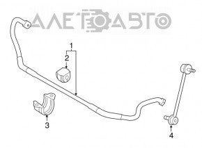Bară stabilizatoare față BMW 4 F36 17-20 RWD