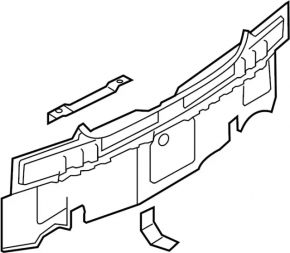 Задняя панель Infiniti G25 G35 G37 4d 06-15