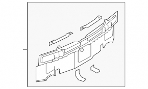 Задняя панель Infiniti G25 G35 G37 4d 06-15