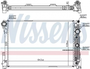 Radiator de răcire cu apă Mercedes W212 10-16
