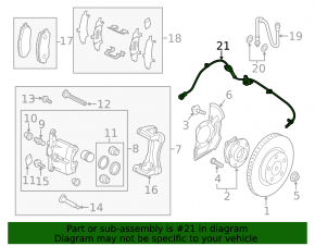 Датчик ABS передний левый Mazda CX-5 17-24