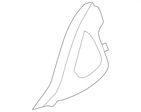 Ornamente laterale stânga negre pentru Land Rover Range Rover Velar 18-23