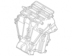 Корпус голый кондиционер, левая часть VW Passat b8 16-19 USA