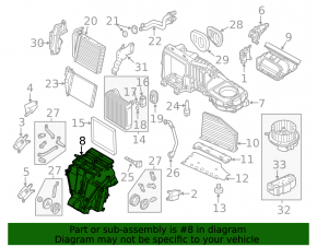 Печка в сборе VW Passat b8 16-19 USA