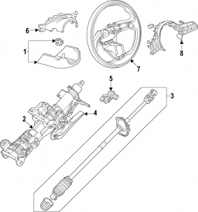 Руль голый Mazda CX-90 24-26