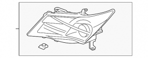 Фара передняя правая Acura MDX 07-09