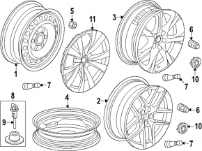 Колпак колесный R16 Honda Civic XI FE/FL 22-26