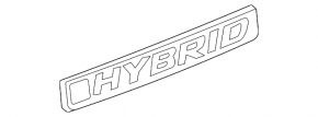 Эмблема надпись HYBRID крыла передняя левая Honda CRV 20-22