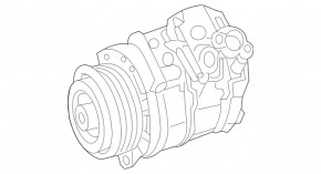 Компрессор кондиционера Mercedes S-class W222 16-20
