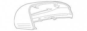 Capac oglindă retrovizoare dreapta pentru Mercedes Clasa C W205 300/350e 15-21 pentru semnalizator, albastru