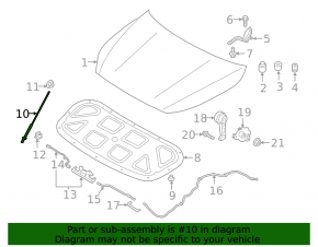 Опора капота Kia Forte 19-24