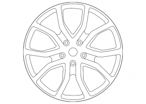 Set jante R21 x 11J ET58, R21 x 9.5J ET46 Porsche Cayenne 19-23 negre, cu anvelope, capace și senzori, bordură