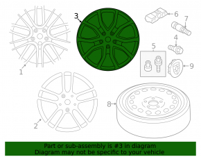 Set jante R21 x 11J ET58, R21 x 9.5J ET46 Porsche Cayenne 19-23 negre, cu anvelope, capace și senzori, bordură