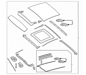 Panorama montaj fata Mercedes GLC 16-22 perdea neagra, WEBASTO