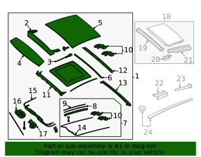 Panorama montaj fata Mercedes GLC 16-22 perdea neagra, WEBASTO