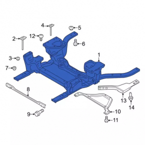 Подрамник передний Ford Mustang mk6 15-23 3.7, 5.0