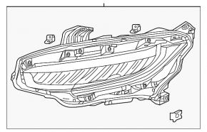 Фара передняя правая Honda Civic X FC 16-21 LED