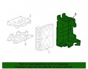 Кронштейн BCM Body Control Module Chevrolet Bolt EV 22-23