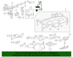 Решетка динамика торпеды правая Lexus RX300 RX330 RX350 RX400H 04-08 беж