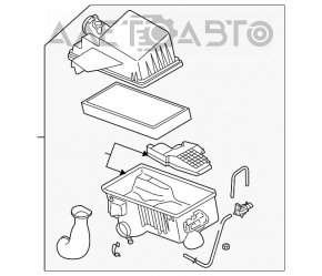 Корпус воздушного фильтра Mazda6 03-08 2.3