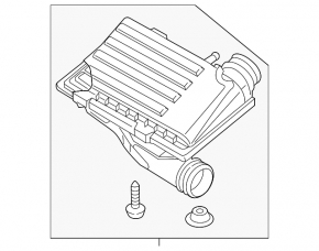 Корпус воздушного фильтра VW Jetta 11-18 USA 1.4T hybrid