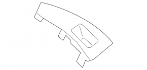 Decorație de control geam față stânga BMW X7 G07 19-22 Canberra-bej