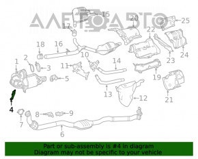 Кронтшейн катализатора Mercedes W167 GLE 450 20-26 3.0h