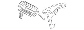 Рычаг открытия капота Lexus GS300 GS350 GS430 GS450h 06-07