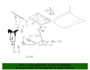 Рычаг открытия капота Lexus GS300 GS350 GS430 GS450h 06-07