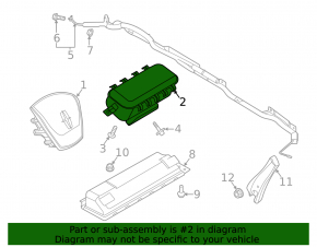 Подушка безопасности airbag пассажирская в торпеде Ford Explorer 20-24
